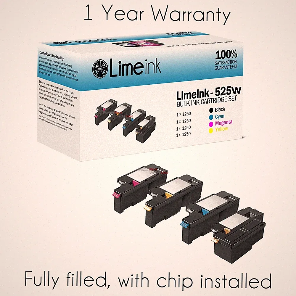 4 525W Toner Cartridge Black Color For Dell Laser E525W E525DW 525 E525 Printer