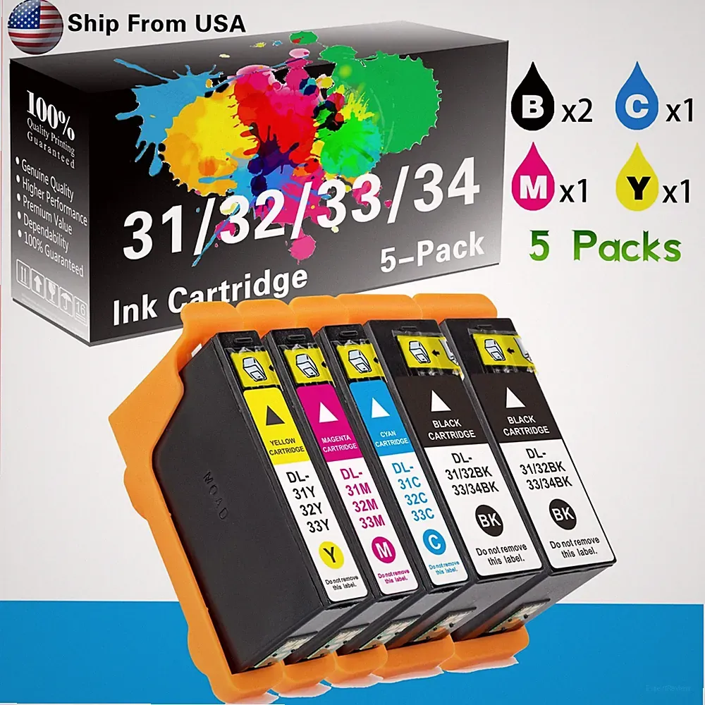 5PK Compatible Dell Ink Cartridge for V525W V725W Printer