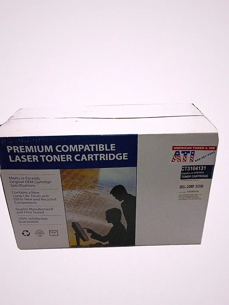 DELL Compatible Laser Printer Toner Ink Cartridge CT3104131 Black
