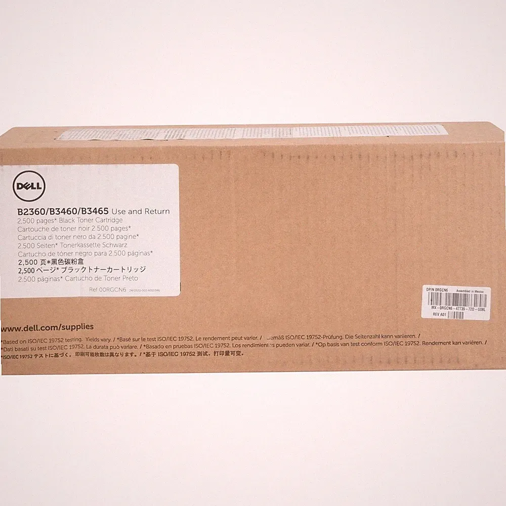 DELL MARKETING L.P. RGCN6 Blk Toner Cart 2.5K B2360 B3460 B3465