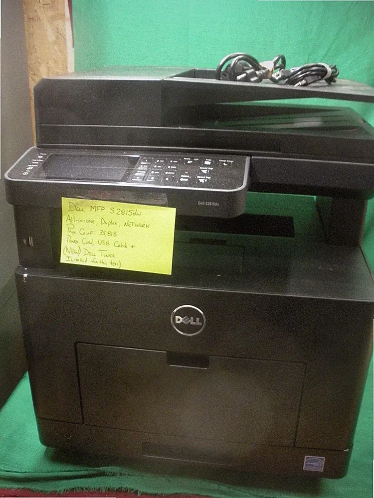 Dell MFP S2815dn All-in-One Duplex Network Printer Pg Count 33,818 w/New toner