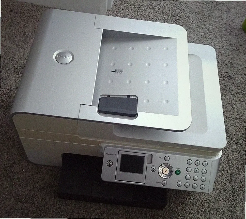 Dell Photo 966 Color Inkjet Printer All-in-One ADF Copy Scan Fax NO INK