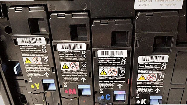 GENUINE Dell 1250 1350 1355 C1760 C1765 BlackYellow Magenta Cyan Toner Cartridge