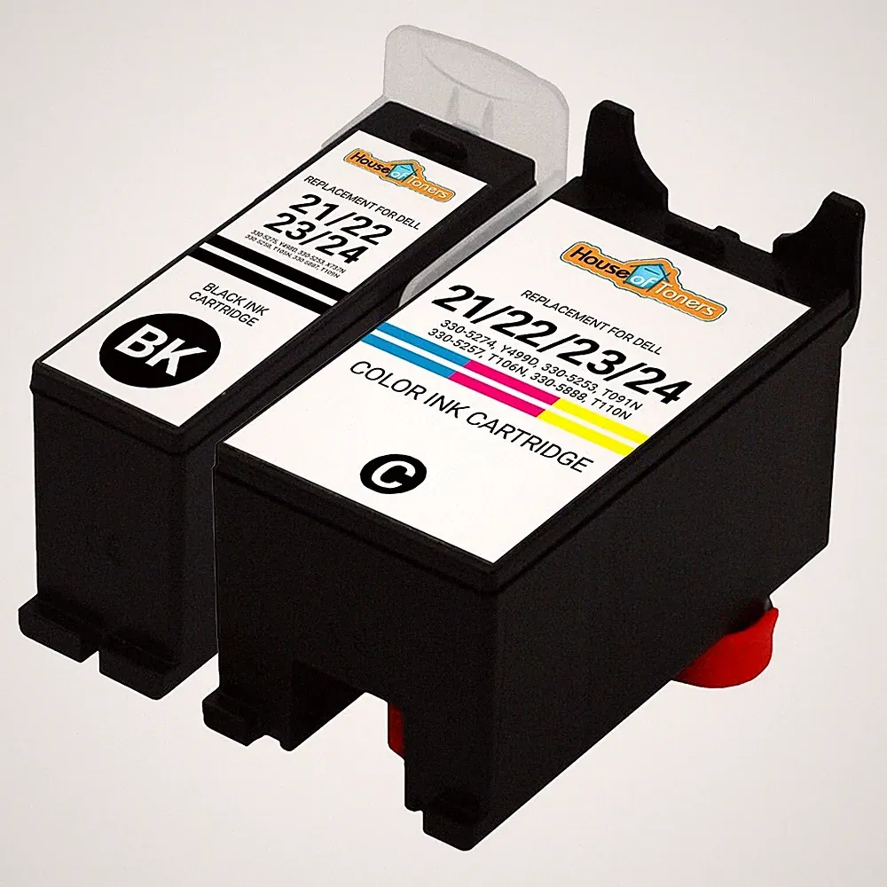 Ink Cartridge for Dell 21-24 Photo all-in-one V515W P713W W715W Lot